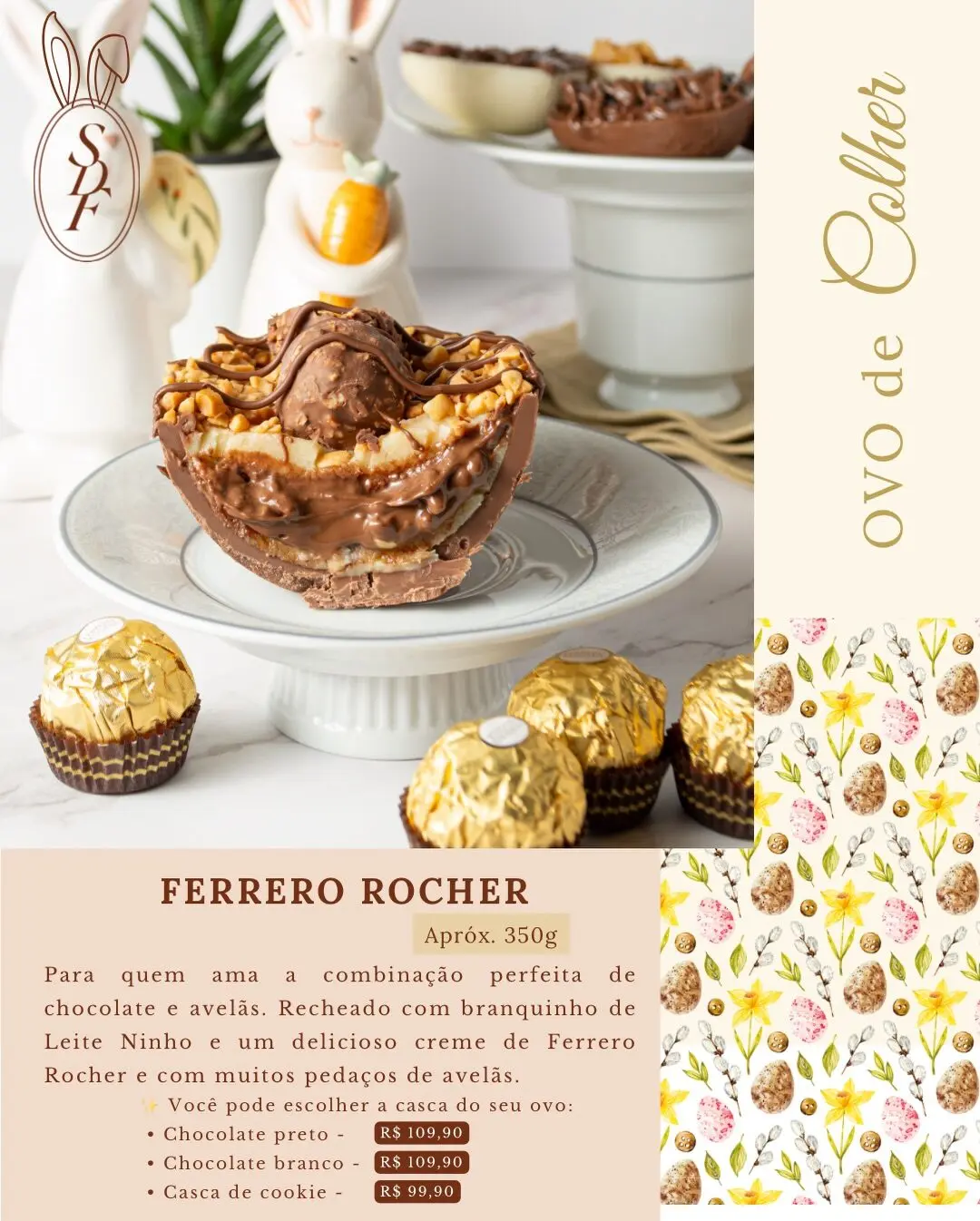 Ovo de colher Ferrero Rocher